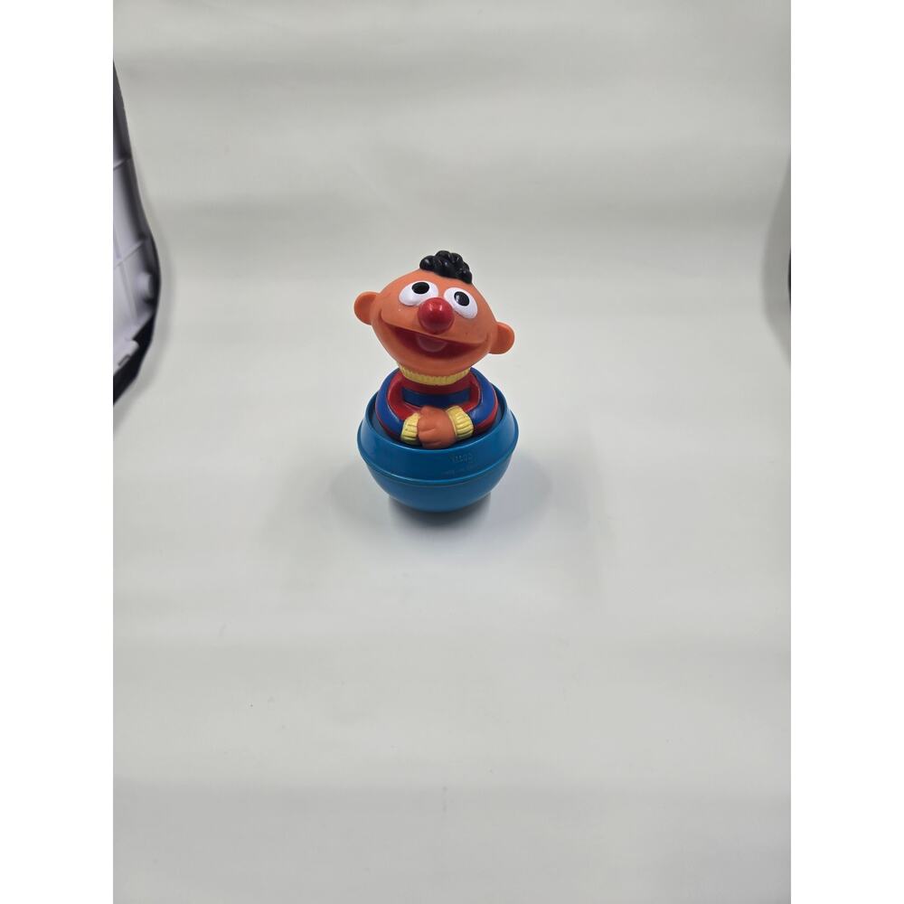 Vintage 1990 Illco Sesame Street Roly Poly Wobble Toys Ernie And Elmo Set - Picture 3 of 10
